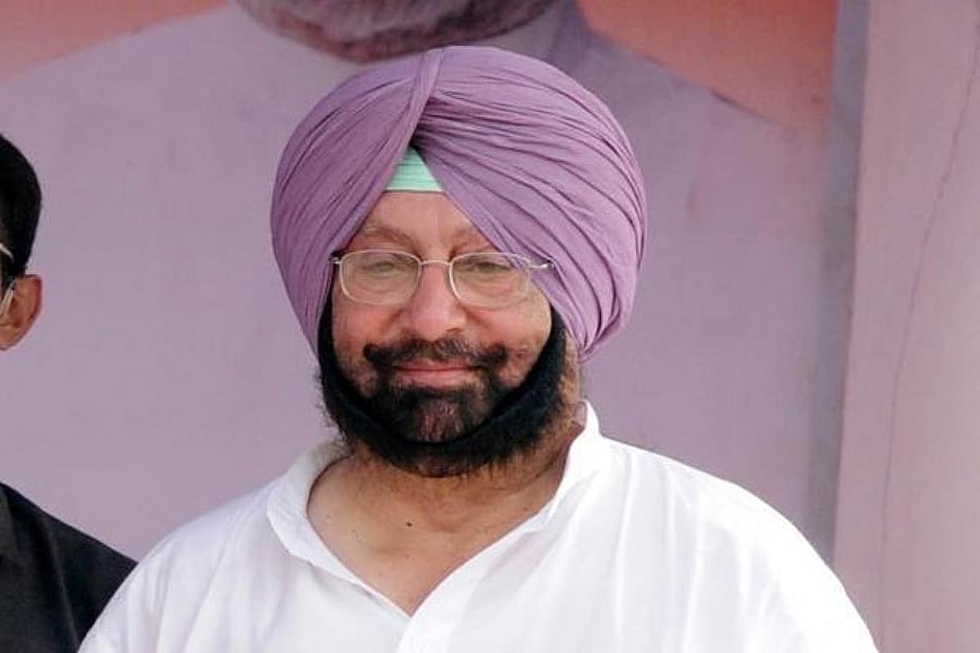 Punjab Chief Minister Amarinder Singh. DH Photo