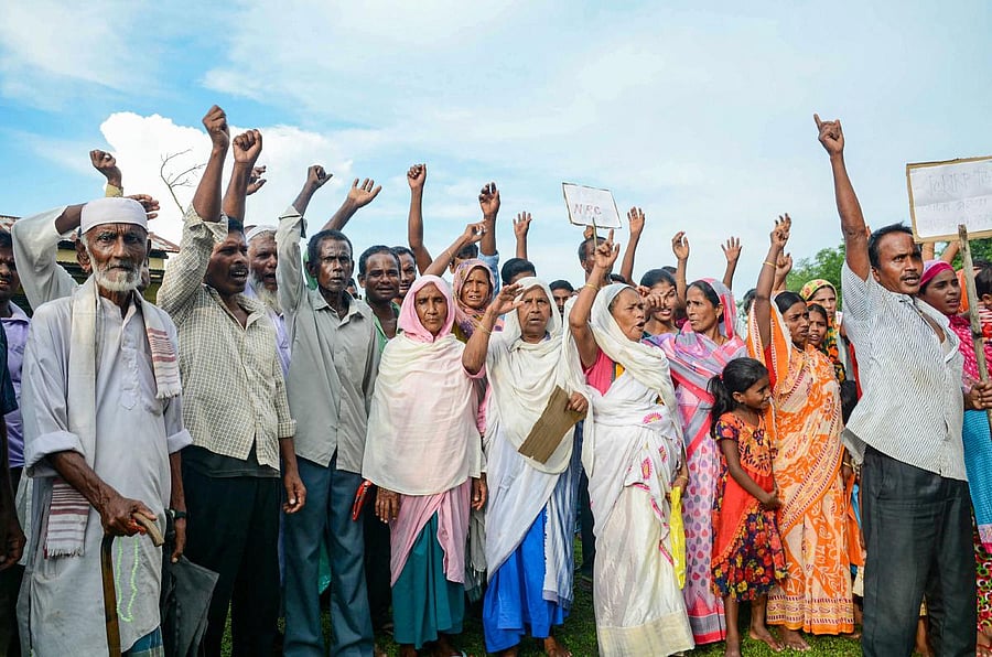 More than 3.30 crore people had applied to be included in the NRC. (PTI Photo)