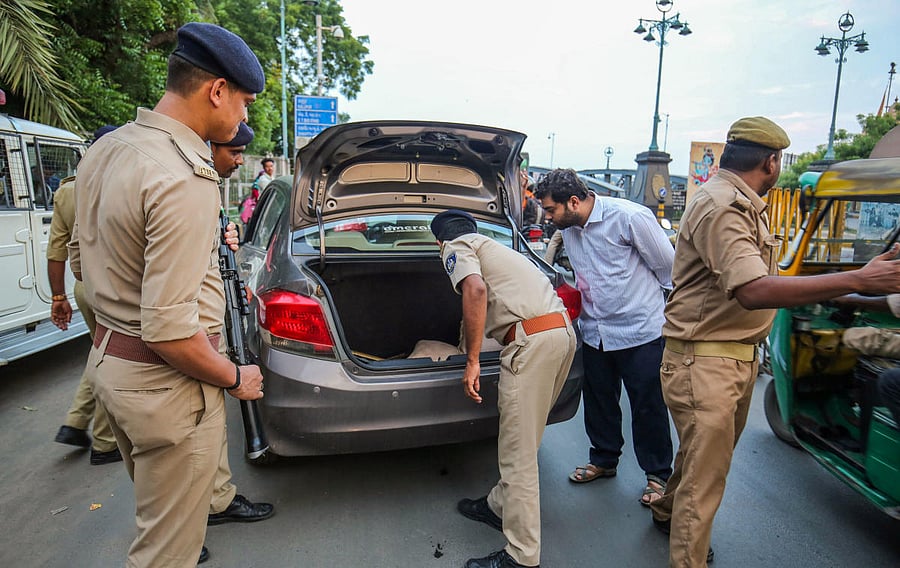 Karnataka police said they were maintaining high vigil since the previous terror alert a month ago. (Representative Image) (PTI Photo)