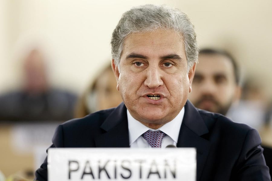 Pakistan's Foreign Minister Shah Mehmood Qureshi. AP/PTI photo