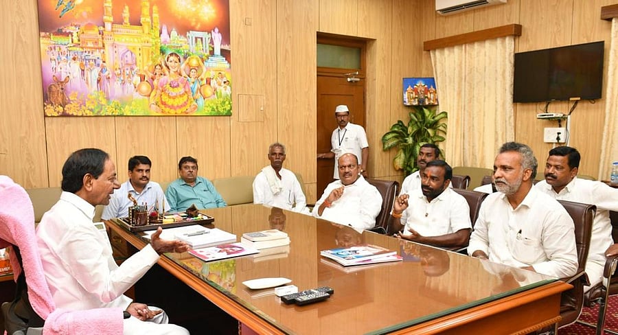Nanded peoples representatives with CM KCR