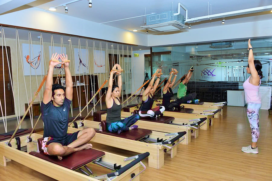 People between the age of nine and 70 attend workout sessions at ‘Pilates for Wellbeing’.