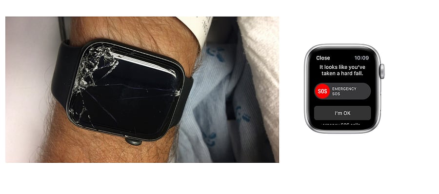 Apple Watch Series 4 saved a man's life in the US (Picture Credit: Gabe Burdett/Facebook)