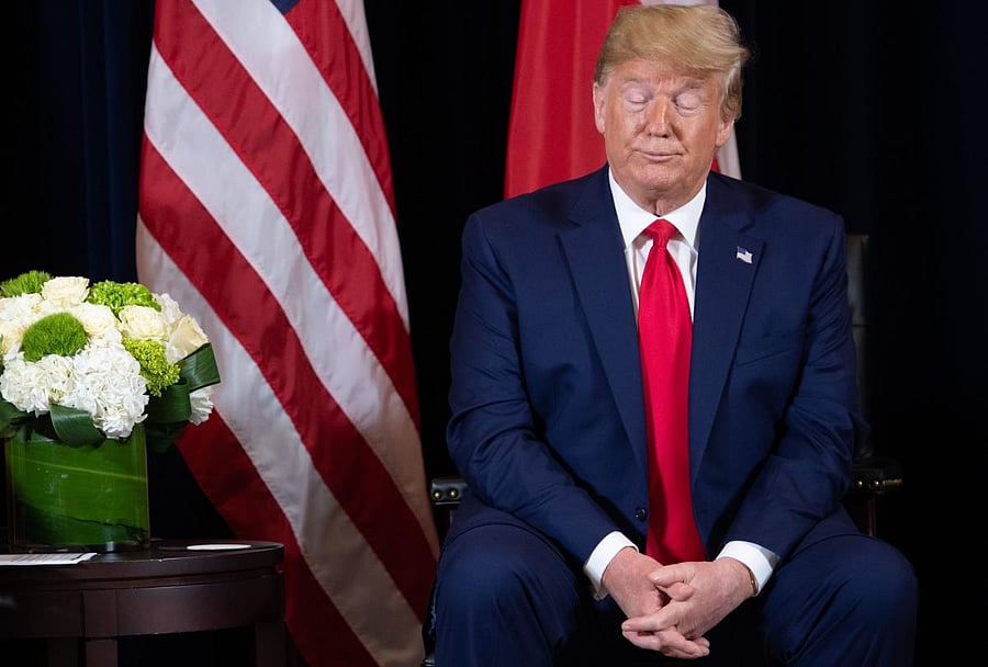 I would get a Nobel prize for a lot of things, if they give it out fairly, which they don't, Trump complained. Photo/AFP