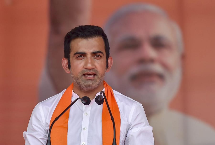 BJP East Delhi MP Gautam Gambhir (PTI Photo)