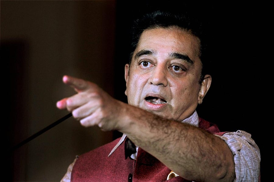 Makkal Needhi Maiam (MNM) president and actor Kamal Haasan (PTI Photo)