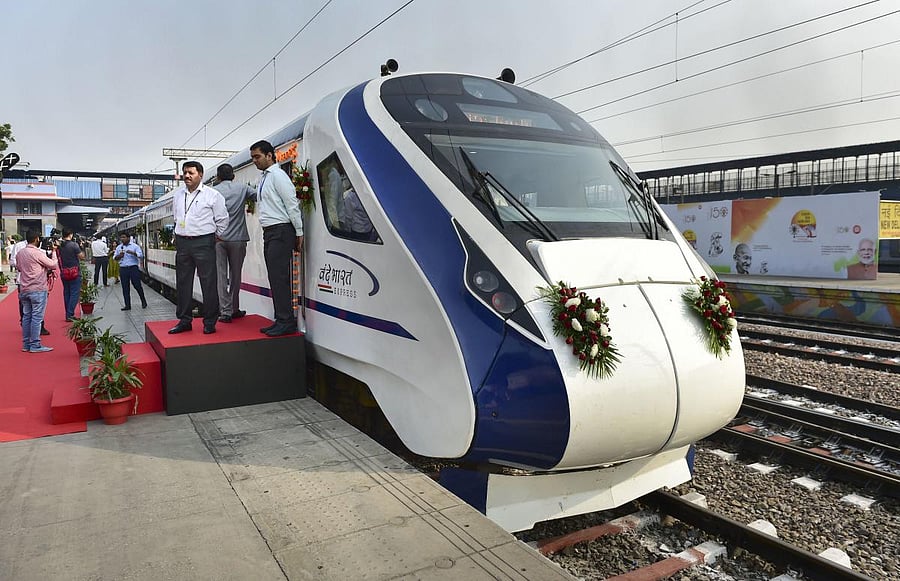 The Delhi-Katra Vande Bharat Express. (PTI Photo)