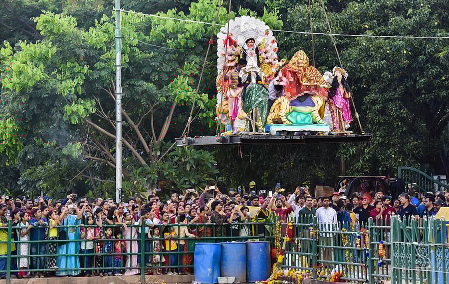 Officials have urged people to avoid immersing the idols in lakes, tanks and other river bodies as they contaminate the quality of water and leave behind a  concentration of heavy metals.
