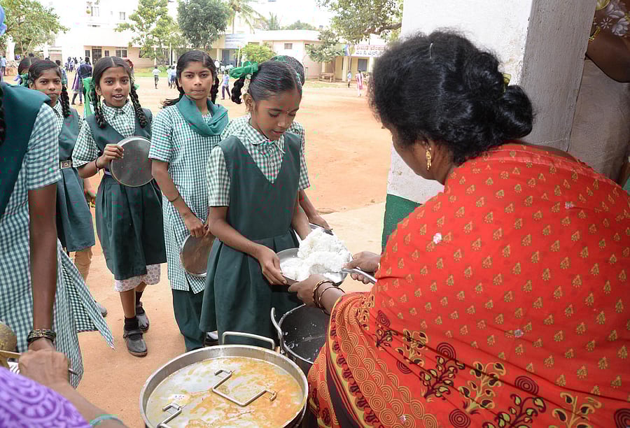 The state government is examining the possibility of including 'sprouts' in the existing mid-day meal menu.
