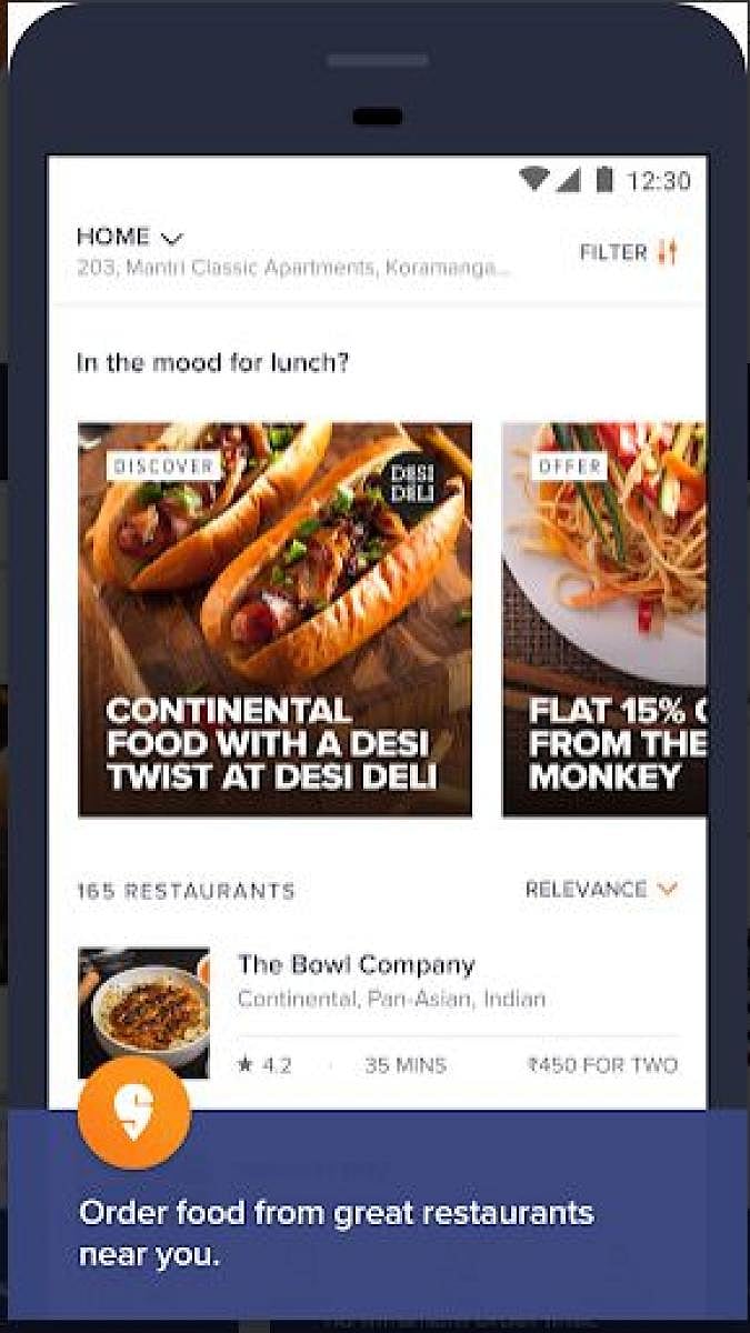Swiggy app (File Image)