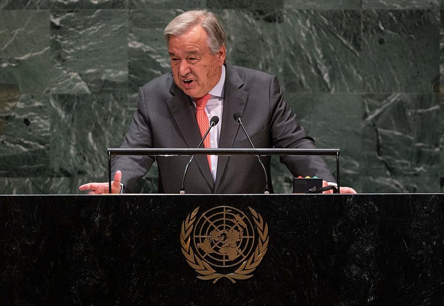 UN Secretary General Antonio Guterres (AFP Photo)