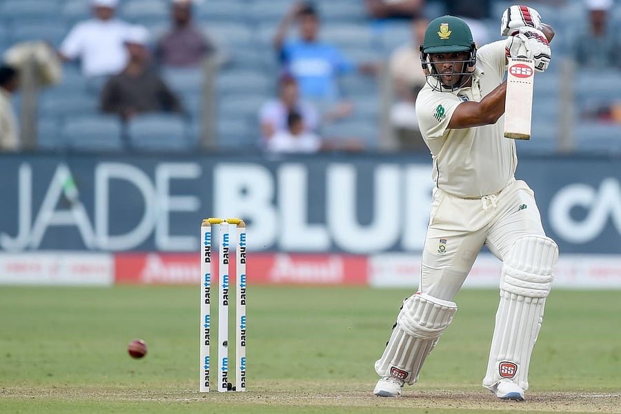 R Ashwin praised Vernon Philander (left) and Keshav Maharaj for their solid defensive technique. AFP