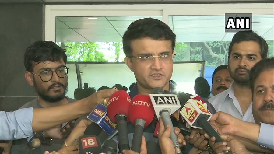 Ganguly pipped Brijesh Patel in a see-saw battle and is expected to be the only presidential nominee. (Twitter/ANI)