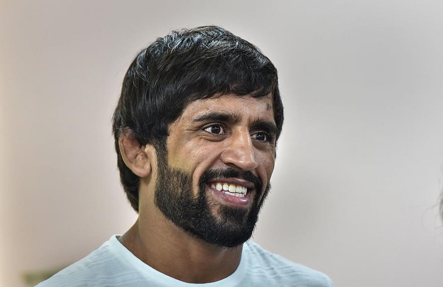 World Wrestling Championships medal winning wrestler Bajrang Punia. PTI Photo