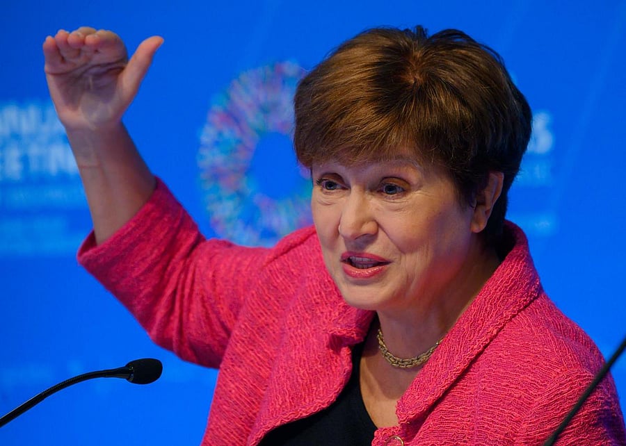 IMF, International Monetary Fund Managing Director Kristalina Georgieva (AFP Photo)