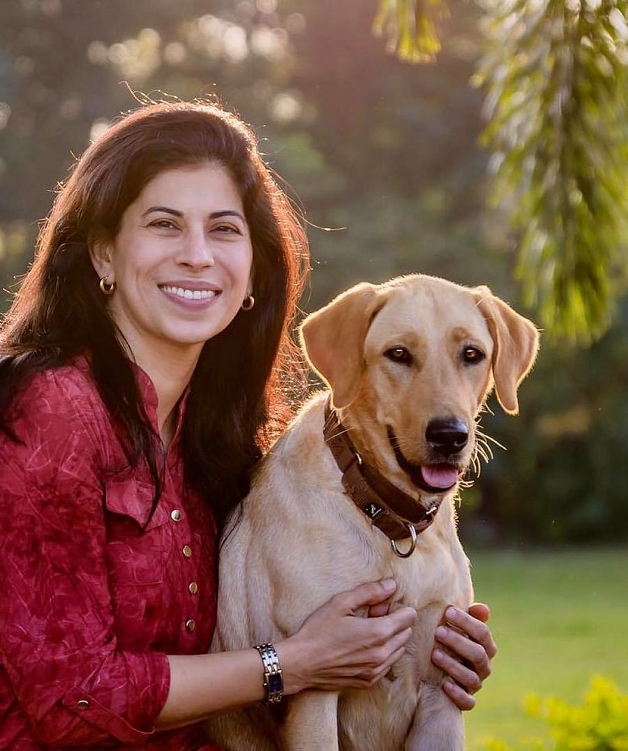 Canine behaviourist Shirin with her dog Maya.