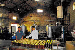 SWEET AFTERTASTE Coorg Honey and Wax Producers Marketing Cooperative Society where honey is filtered (Photos by the author)