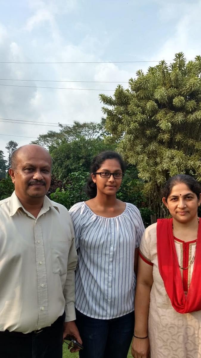 Kodagu district SSLC topper Jagruthi Subbaiah.