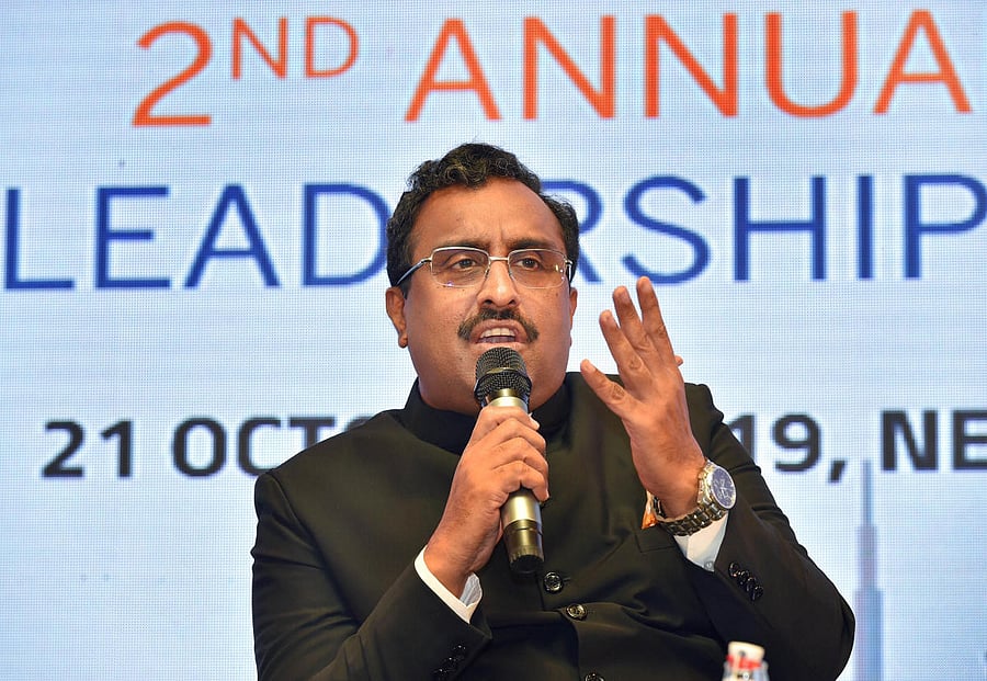 BJP National General Secretary Ram Madhav. PTI Photo