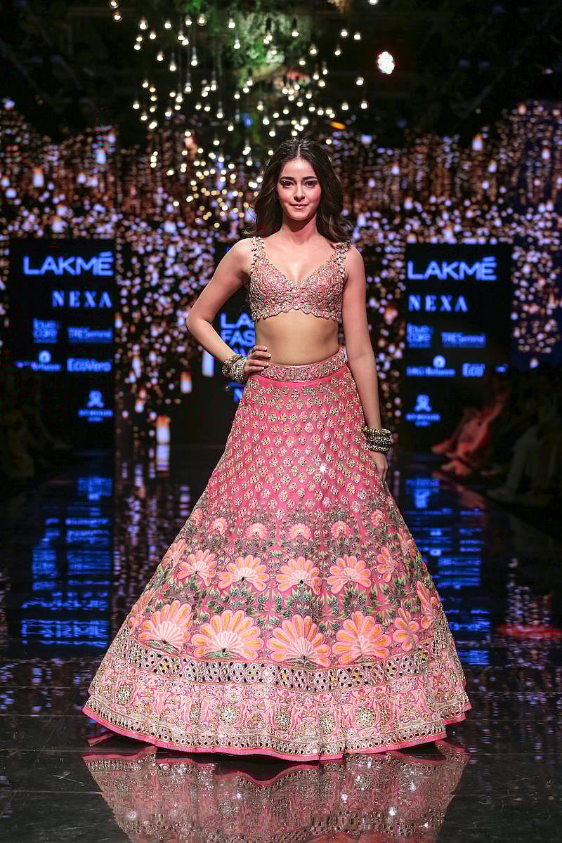 Ananya Pandey presents Arpita Mehta at Lakme Fashion Week WF 2019.