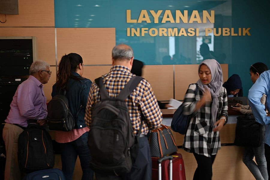 Families of those killed when a Lion Air plane crashed last year met with Indonesian safety regulators (AFP Photo)