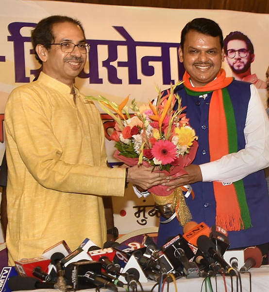 Uddhav Thackeray and Devendra Fadnavis. (PTI photo)