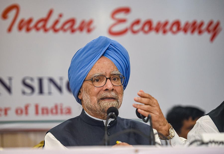 Congress senior leader and former prime minister Manmohan Singh. PTI file photo