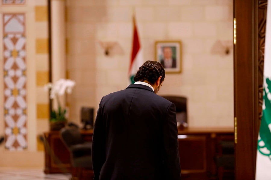 Lebanon's prime minister on October 29 submitted his government's resignation, bowing to nearly two weeks of unprecedented nationwide protests against corruption and sectarianism. (AFP Photo)