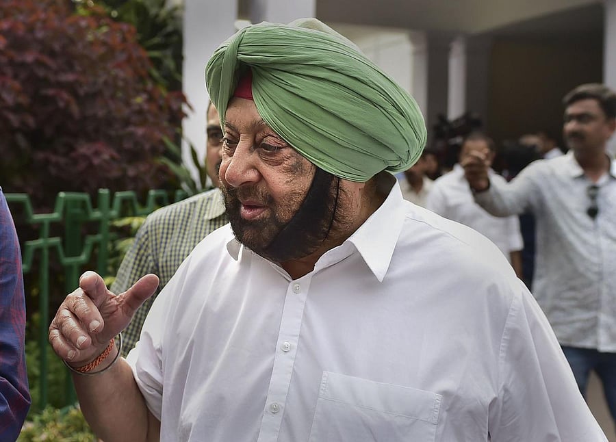 Punjab Chief Minister Amarinder Singh (PTI Photo)