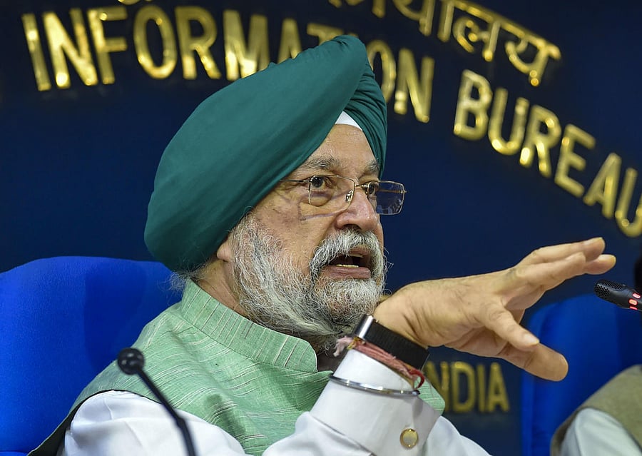 Minister of Housing and Urban Affairs Hardeep Singh Puri (PTI Photo)