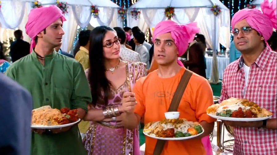 Gatecrashers are common at weddings (as in the film 3 Idiots), and it is up to the security men to stop them.