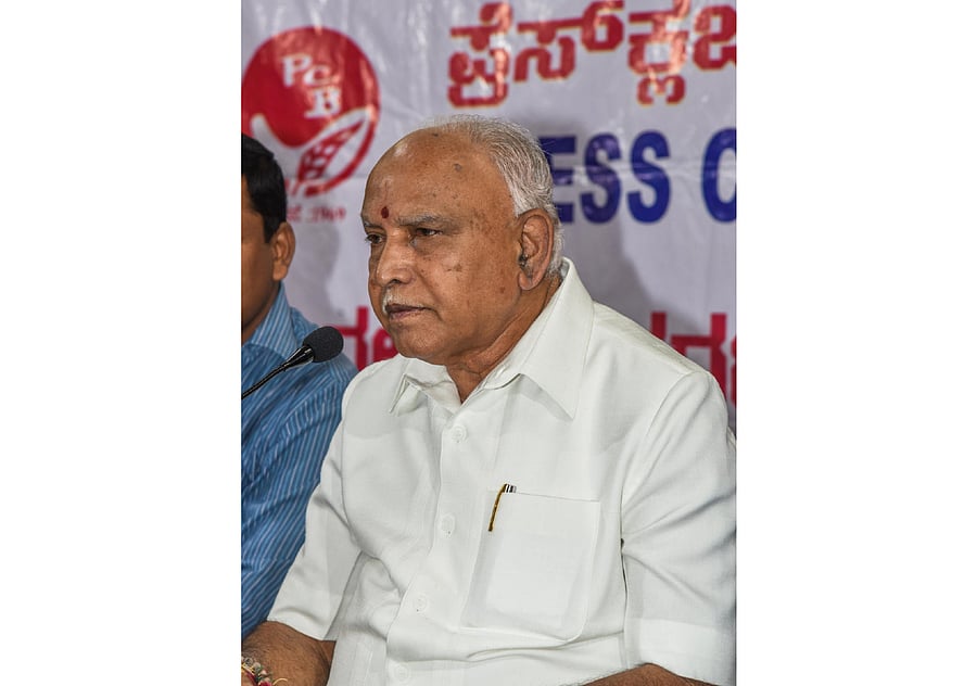 Chief Minister B S Yediyurappa
