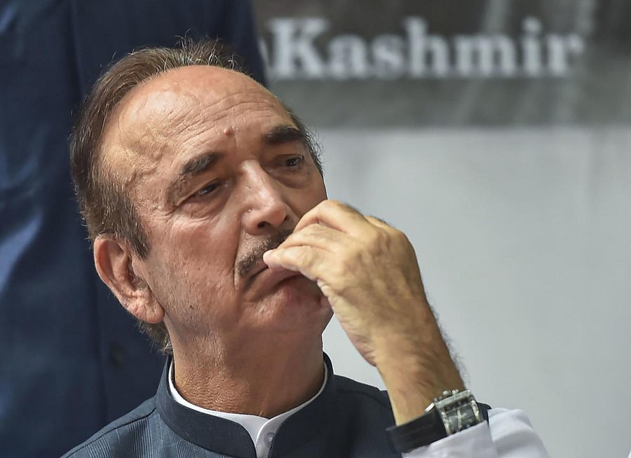 Senior Congress leader Ghulam Nabi Azad. PTI Photo