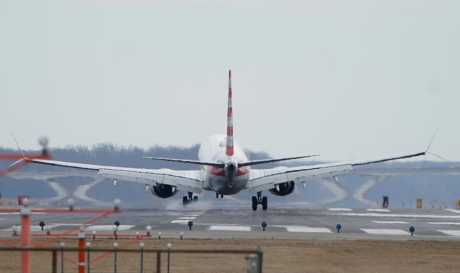 An American Airlines Boeing 737 MAX 8 flight from Los Angeles. (Photo by Reuters)
