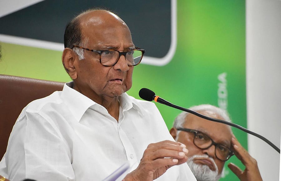  Nationalist Congress President (NCP) Sharad Pawar (PTI Photo)