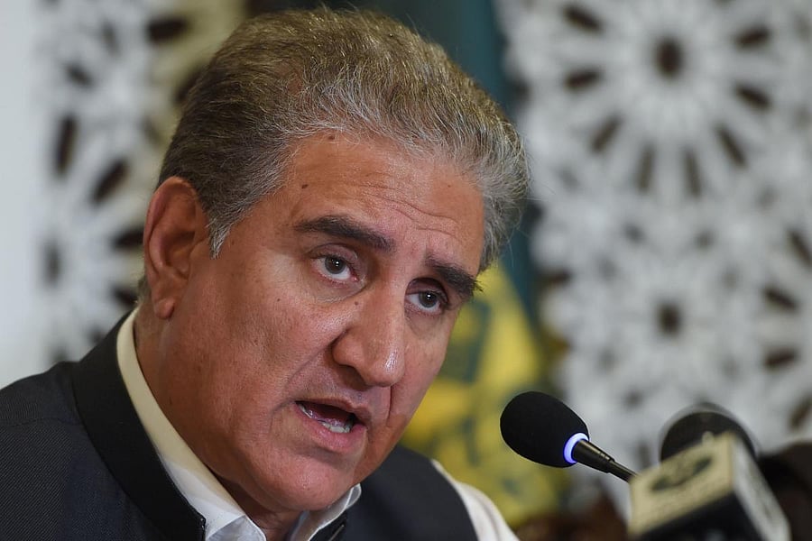 Pakistan's Foreign Minister Shah Mahmood Qureshi. (AFP Photo)