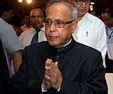Union Finance Minister Pranab Mukherjee during the 106th Foundation Day celebrations of the Bank of India in New Delhi on Wednesday. PTI