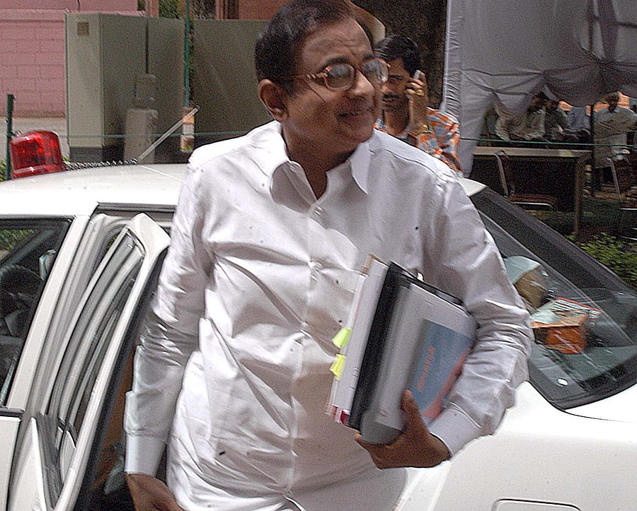Finance Minister P. Chidambaram. File PTI Photo