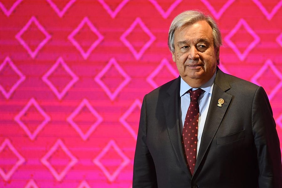 UN Secretary-General Antonio Guterres. (AFP Photo)