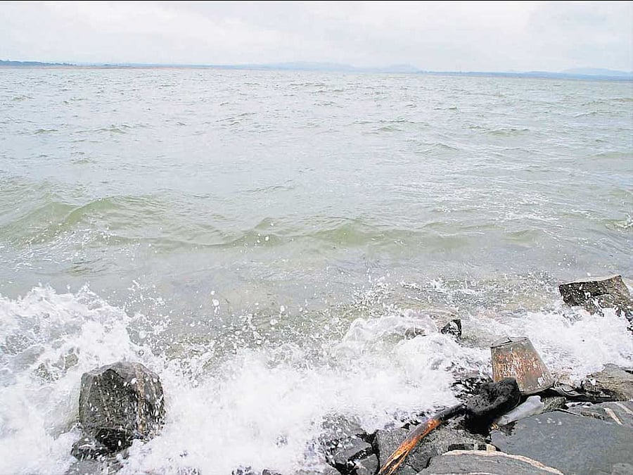 In picture: Hemavathi reservoir in Gorur, Hassan district, received good inflow following copious rain in its catchment.