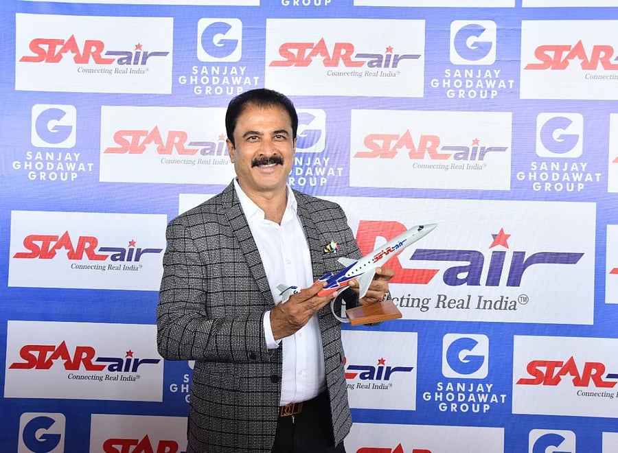 Star Air director Shrenik Ghodawat announced the flight operation through his twitter account. (DH File Photo)