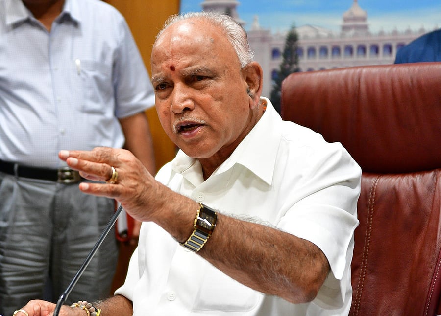 Chief Minister B S Yediyurappa