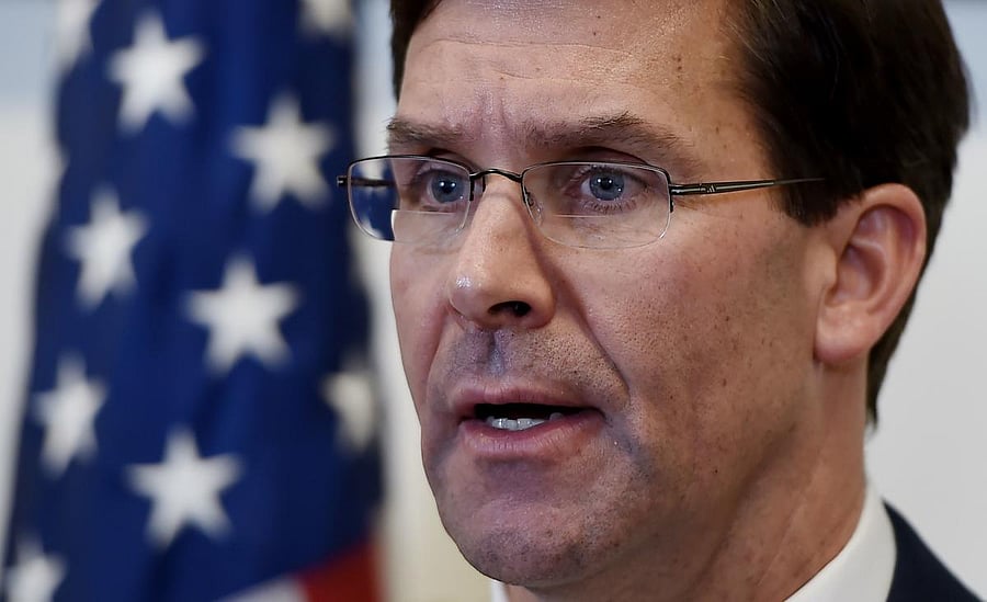 US Secretary of Defense Mark Esper (AFP Photo)
