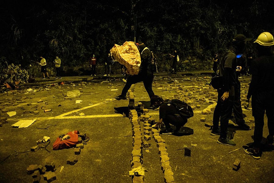 Pro-democracy protesters.Representative Image. (AFP Image)