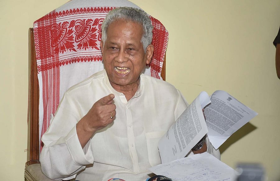  Former Assam chief minister Tarun Gogoi (PTI Photo)