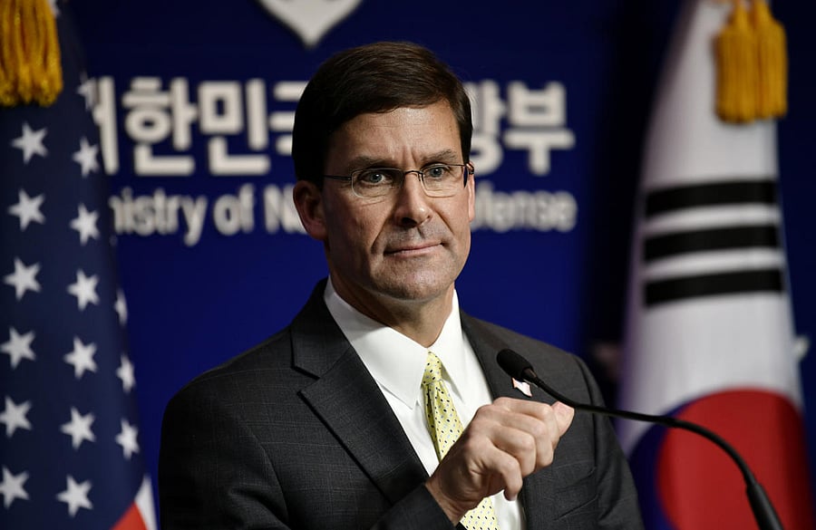US Defense Secretary Mark Esper. (Reuters photo)