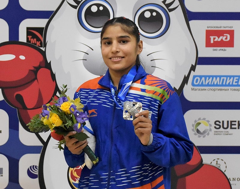Indian debutant boxer Manju Rani. (PTI Photo)
