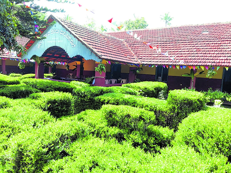 The century-old Uchil Bovis Higher Primary School in Sankolige Uchila.