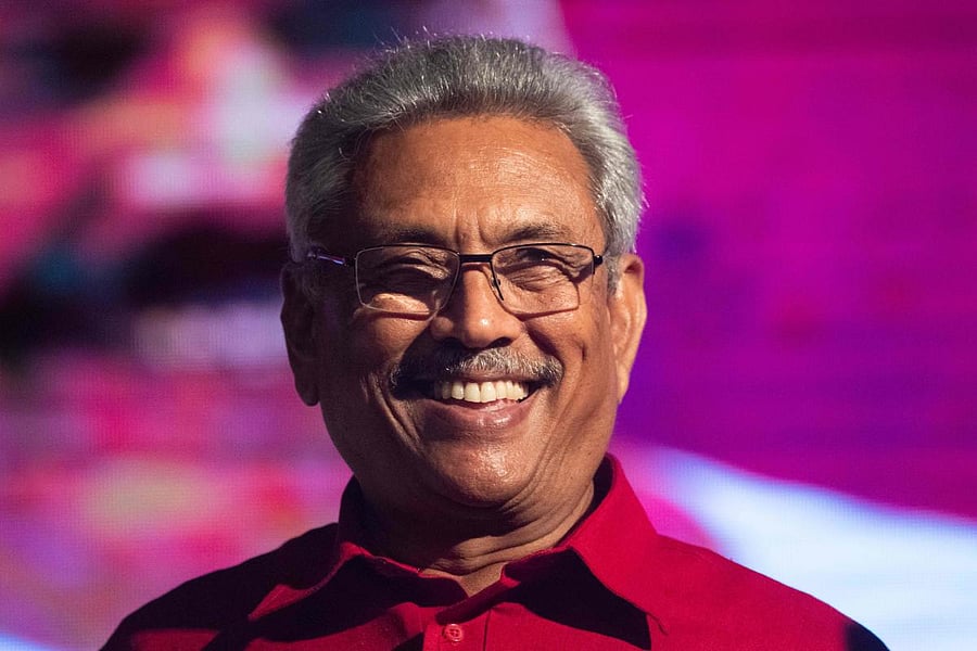 Rajapaksa conducted a nationalist campaign with a promise of security and a vow to crush religious extremism in the Buddhist-majority country following the April 21 suicide bomb attacks blamed on a homegrown jihadi group. Photo/AFP