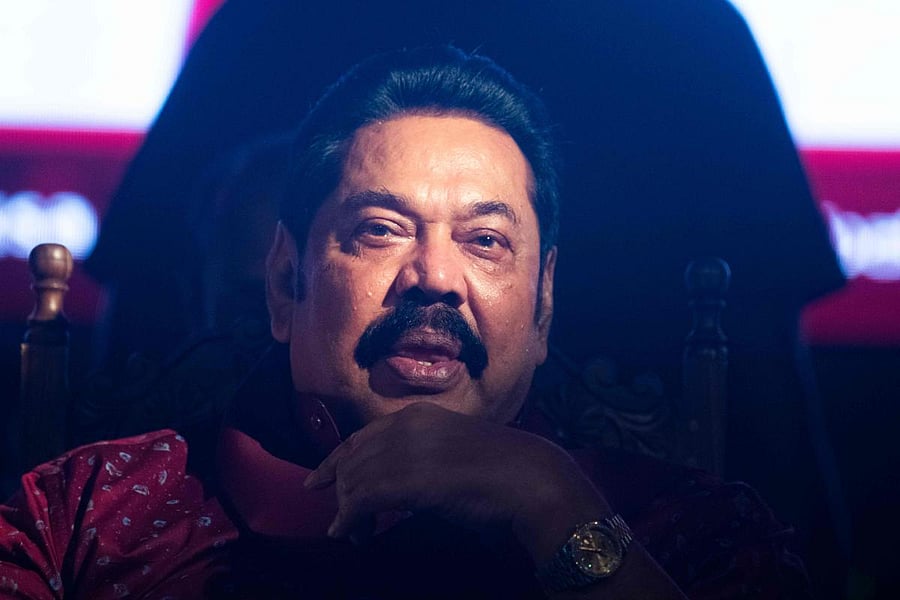 Sri Lanka's newly elected Prime Minister Mahinda Rajapaksa. (Photo by AFP)
